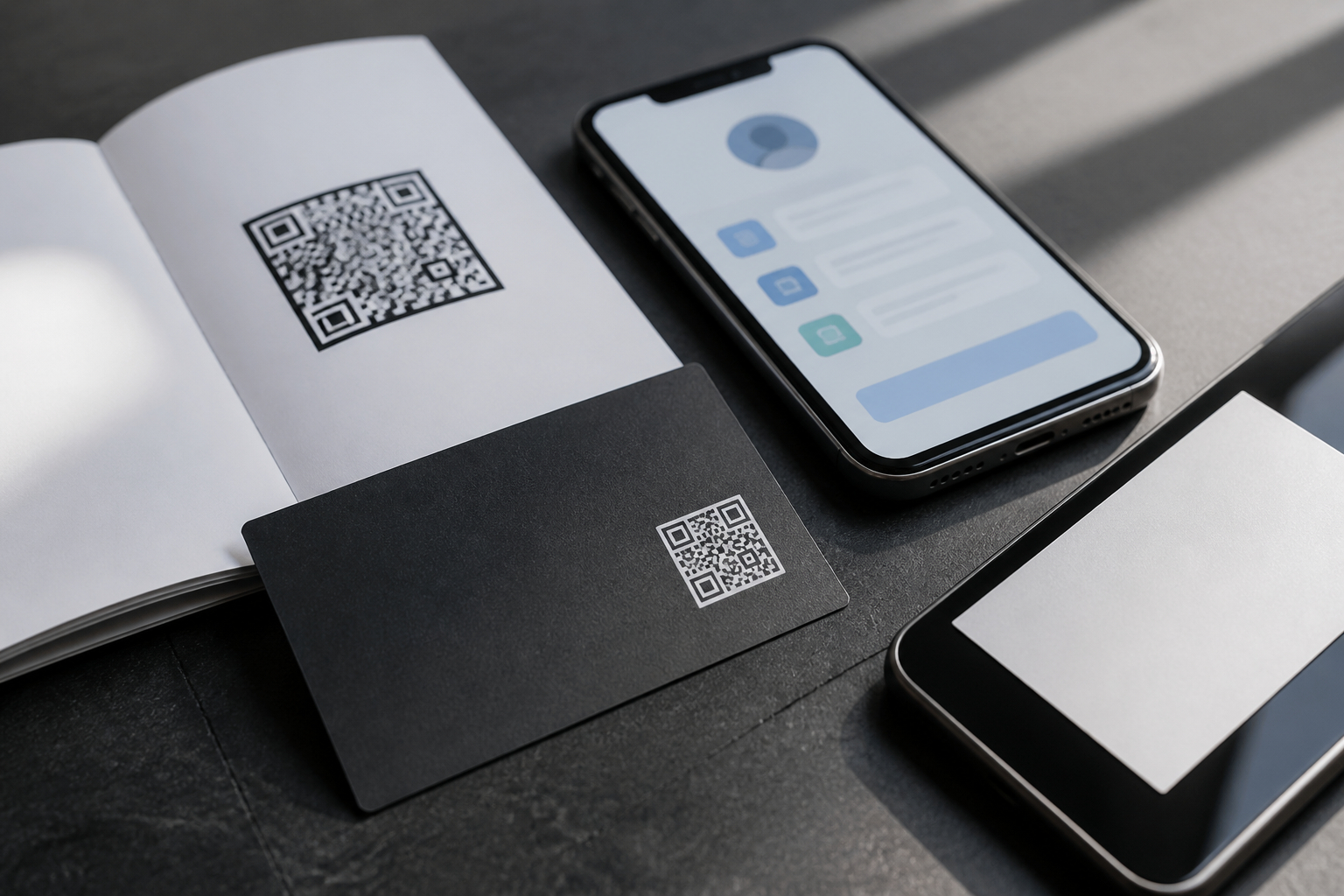 NFC-Visitenkarte und QR-Code als hybride B2B-Lösung