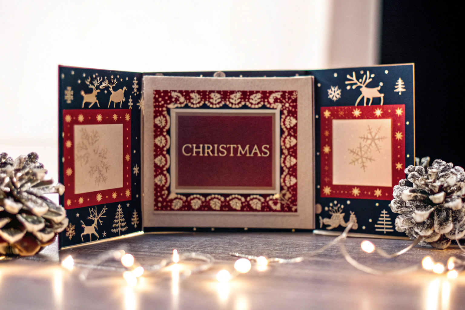 Video-Grußkarte mit Weihnachtsdesign
