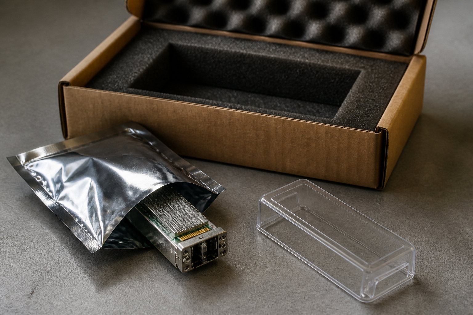 ESD-Innenverpackung und äußere Staubschutzhülle für Elektronik