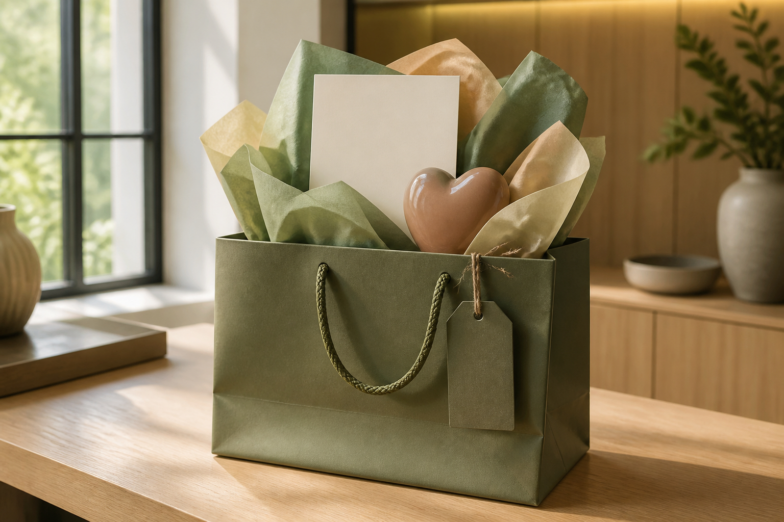 Begrüßungstüte mit kleinem Geschenk zur Filialeröffnung