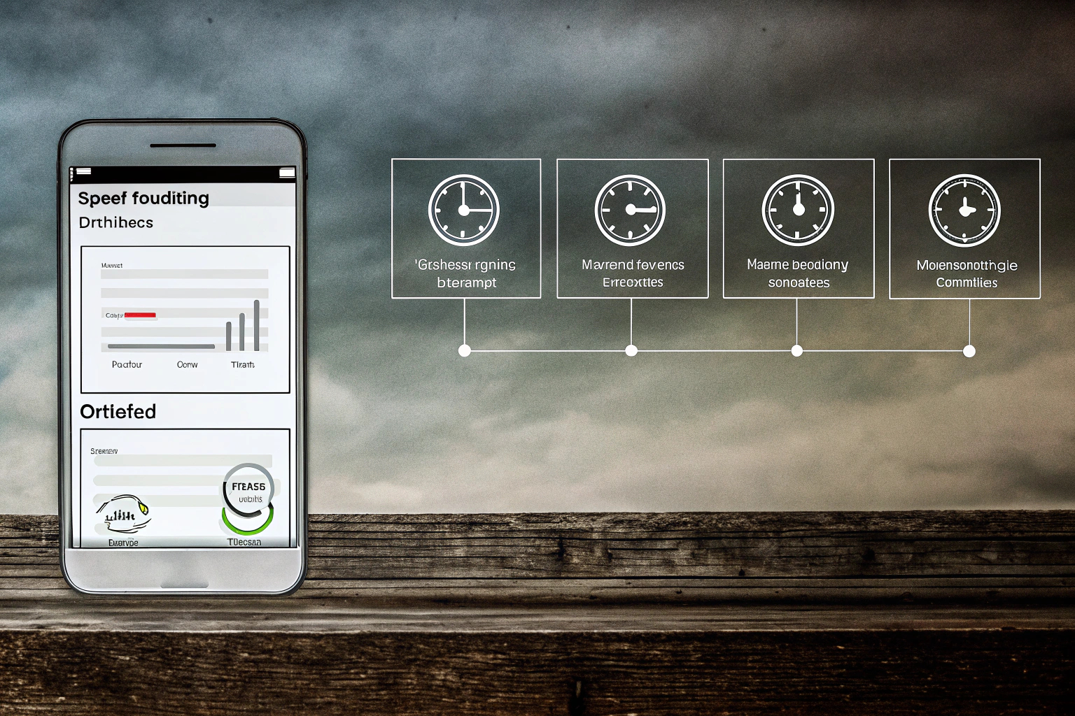 Grafik, die die Geschwindigkeit und Ladezeit einer optimierten mobilen Webseite veranschaulicht Geschwindigkeit optimierter Webseite
