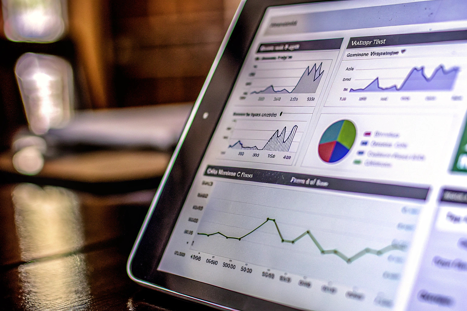 Dashboard mit Marketing-Analysemetriken
