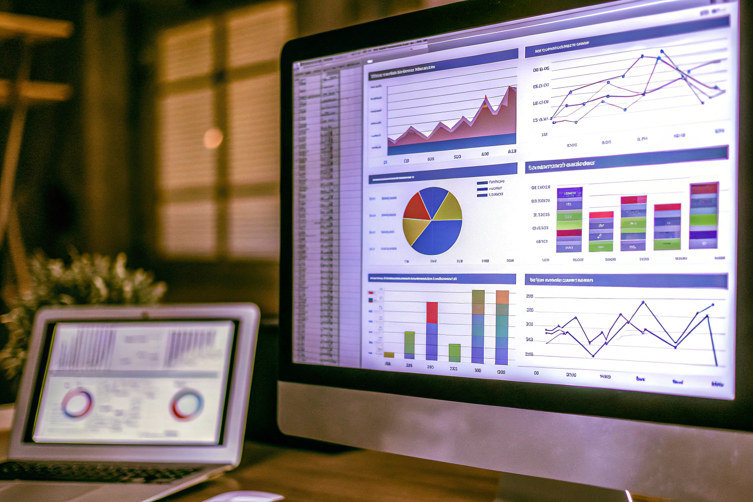 SEO-Strategien auf einem Bildschirm