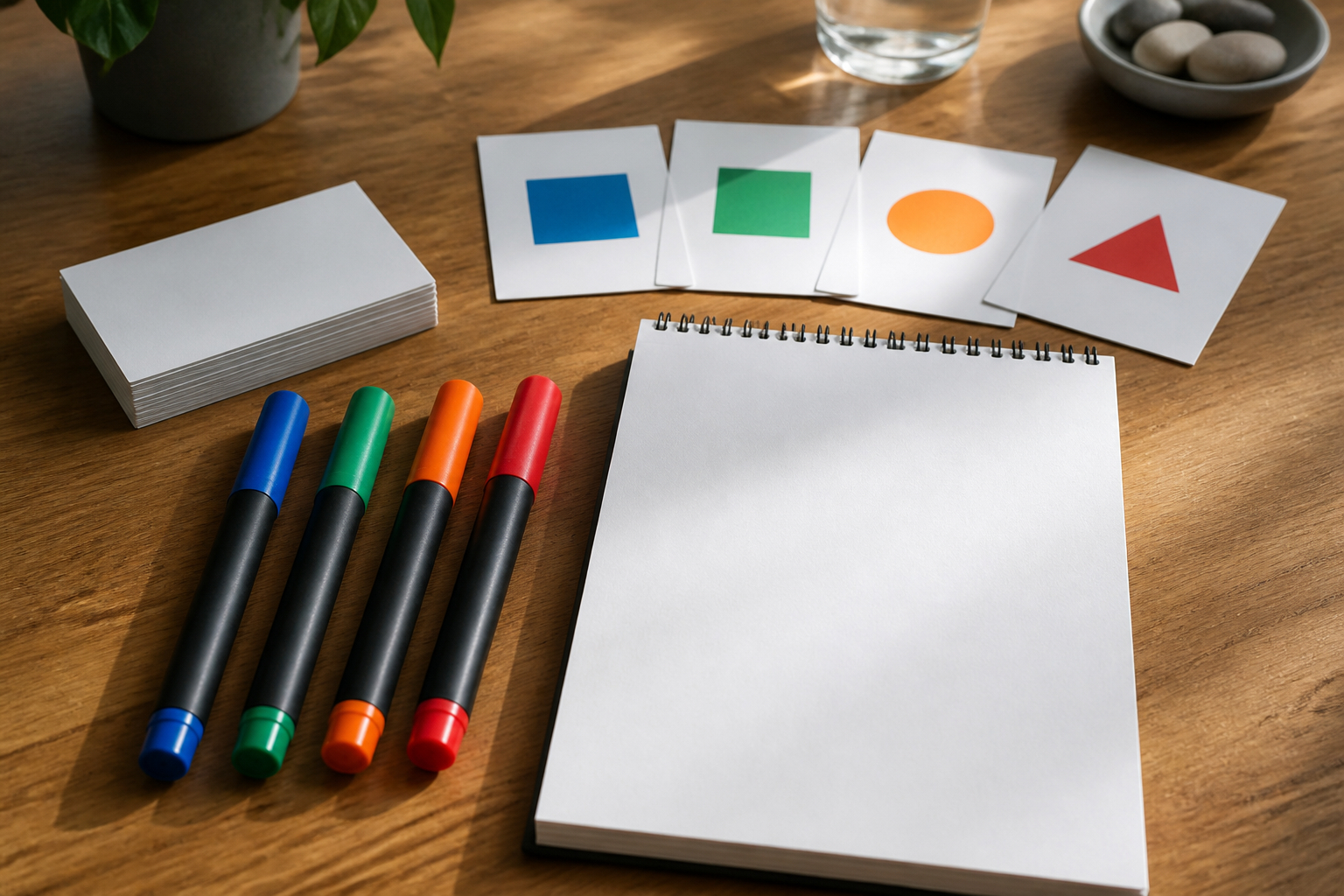Flipchart-Marker und Moderationskarten als Workshop-Werbemittel