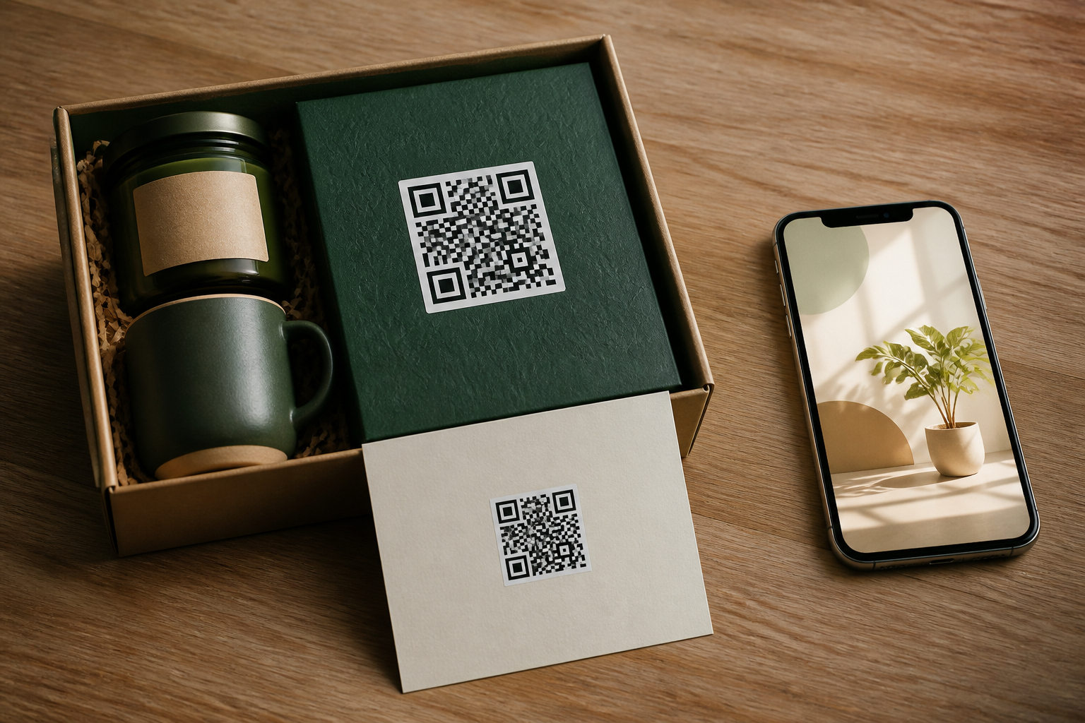 QR-Code auf Verpackung mit persönlichem Video