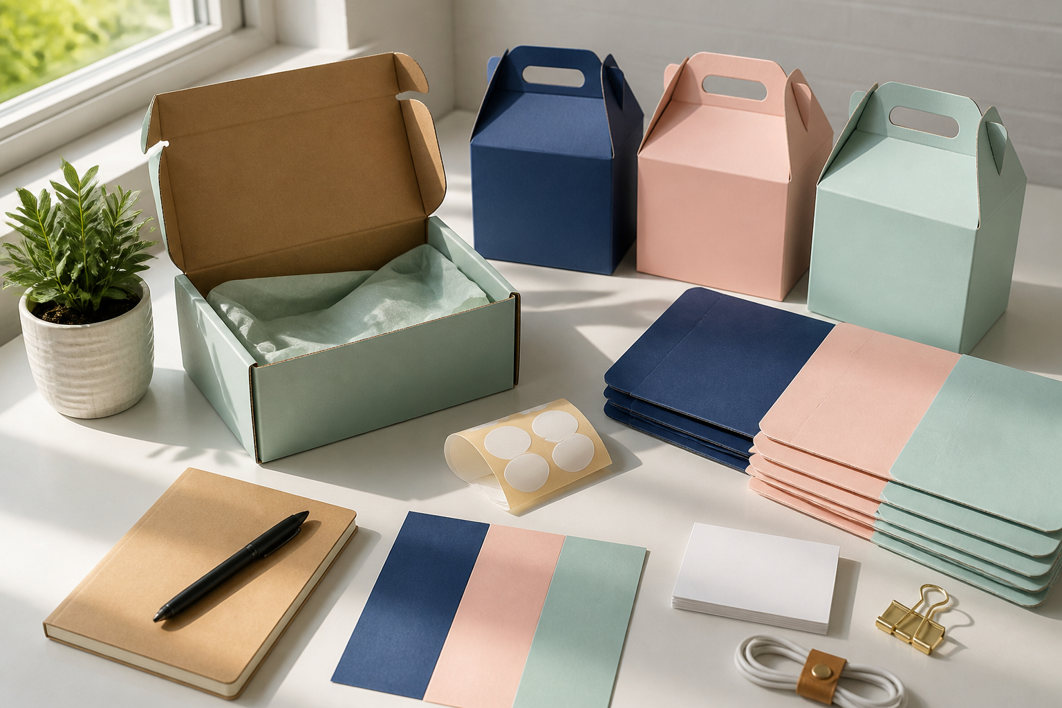 DIY Giebelboxen für Welcome Kits im Start-up