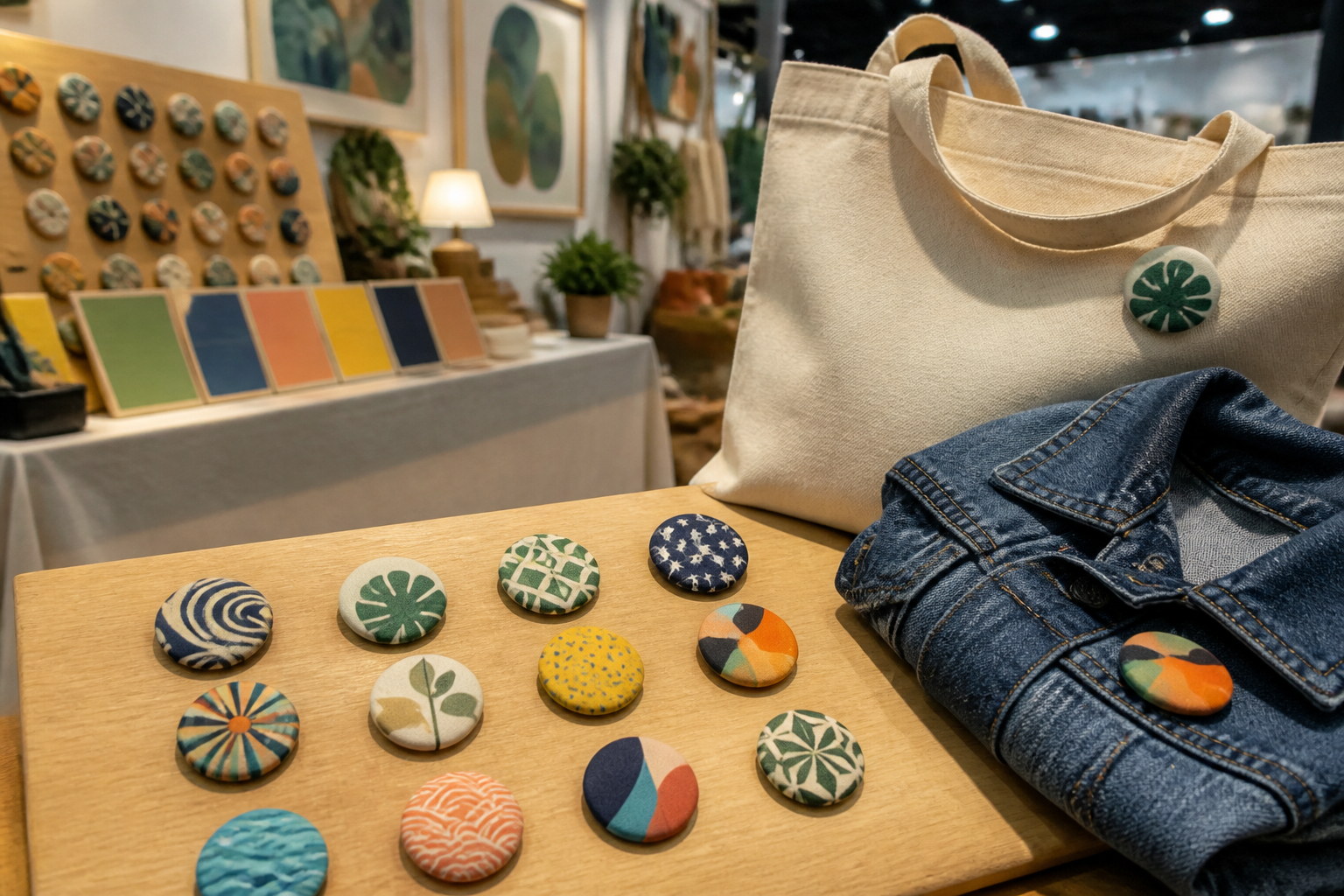 Personalisierte Buttons als kreative Messe-Giveaways