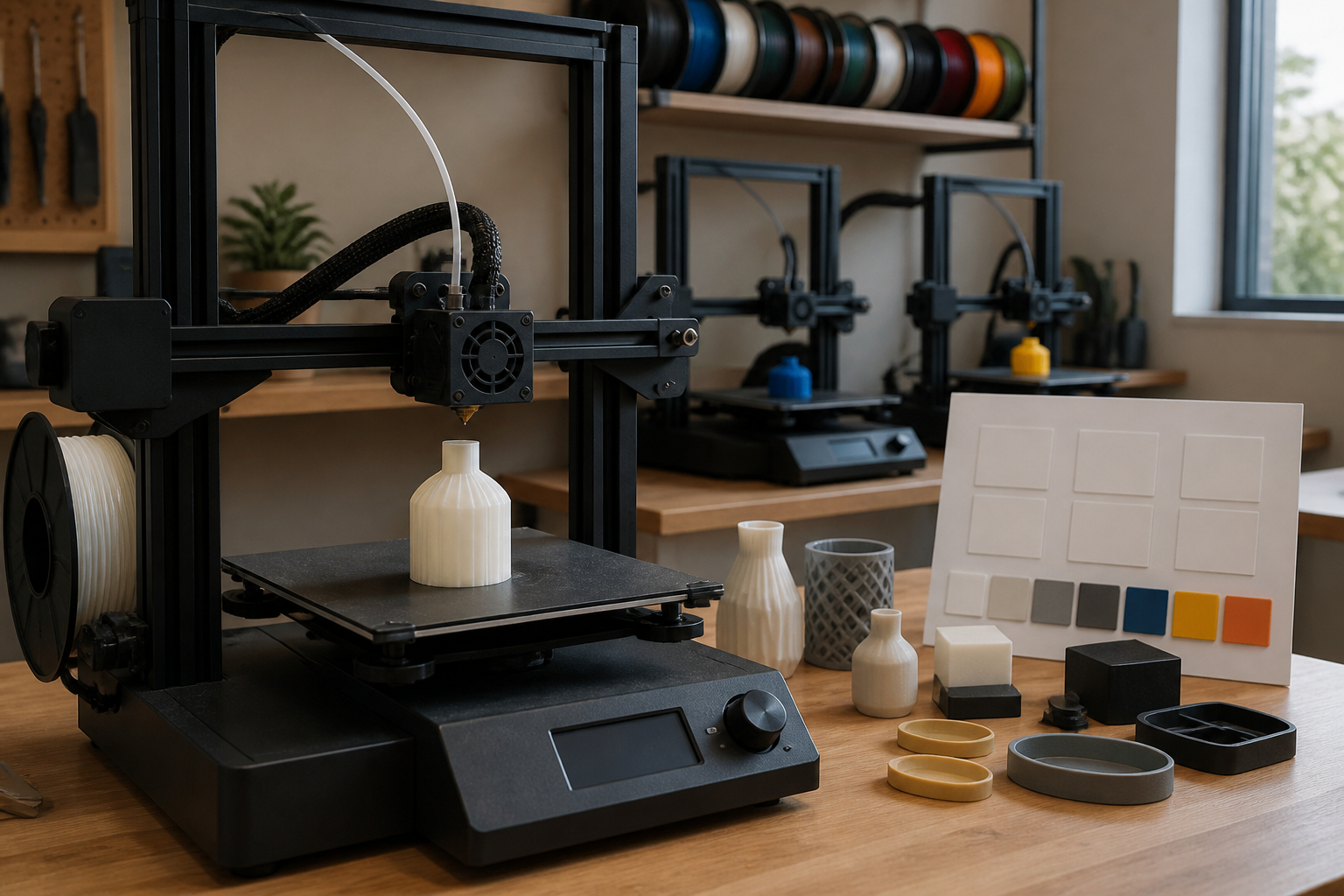 Kleine 3D-Druckproduktion für Werbemittel im Unternehmen