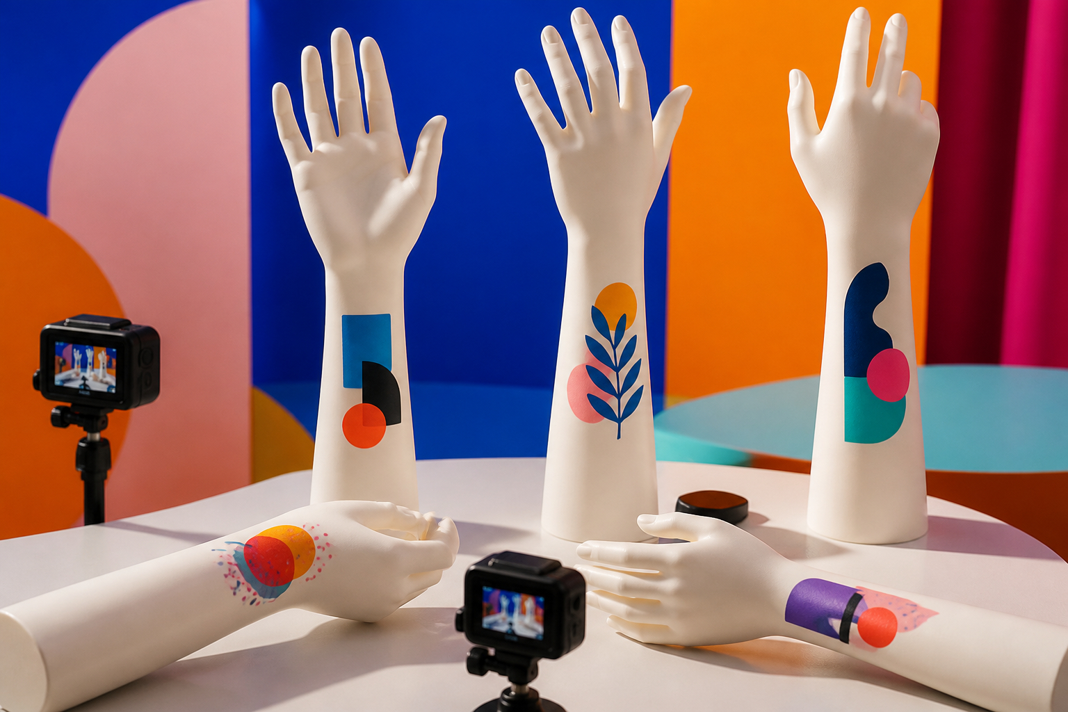 Social-Media-Aktion mit temporären Markentattoos