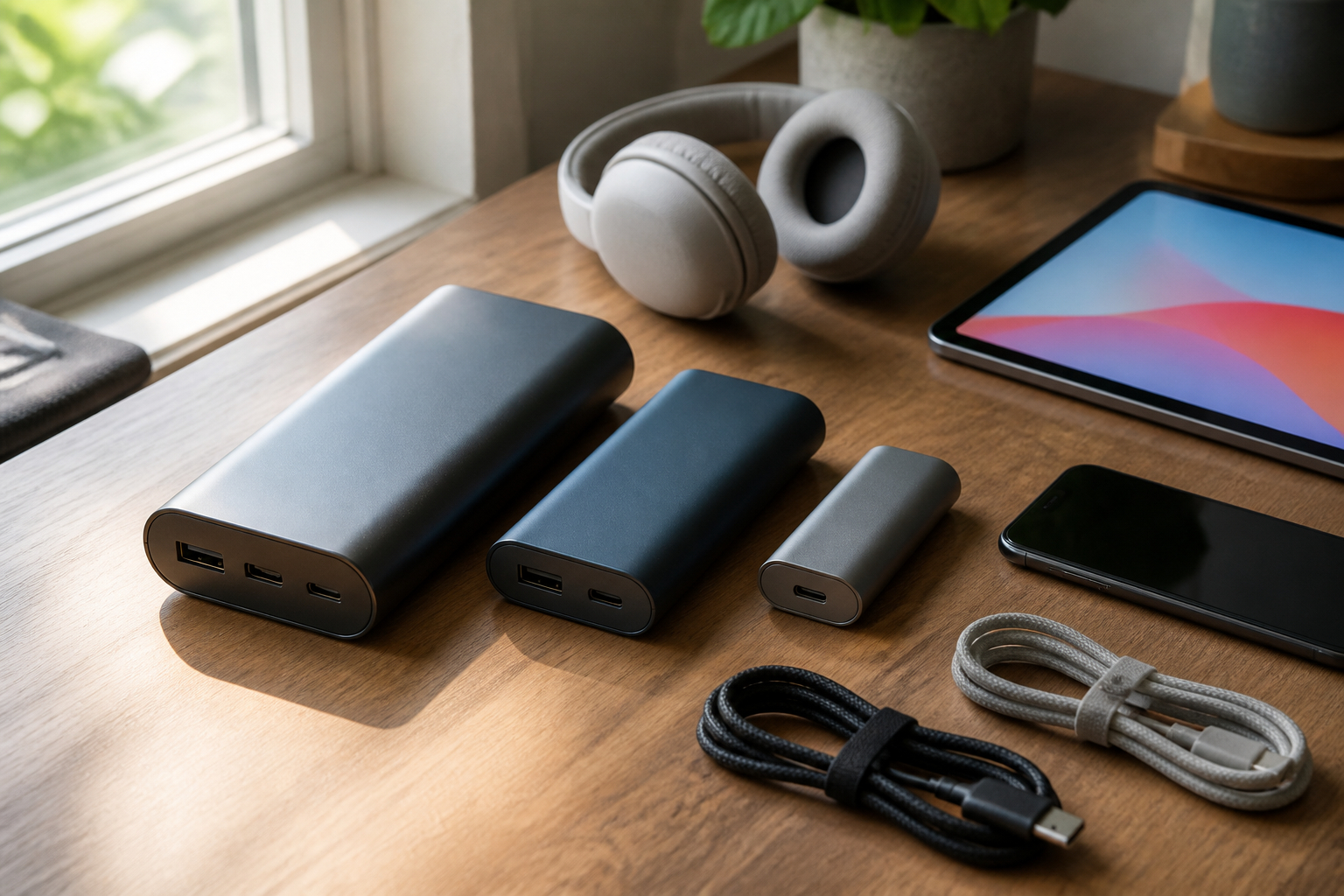 Powerbanks mit unterschiedlicher Kapazität für Werbegeschenke