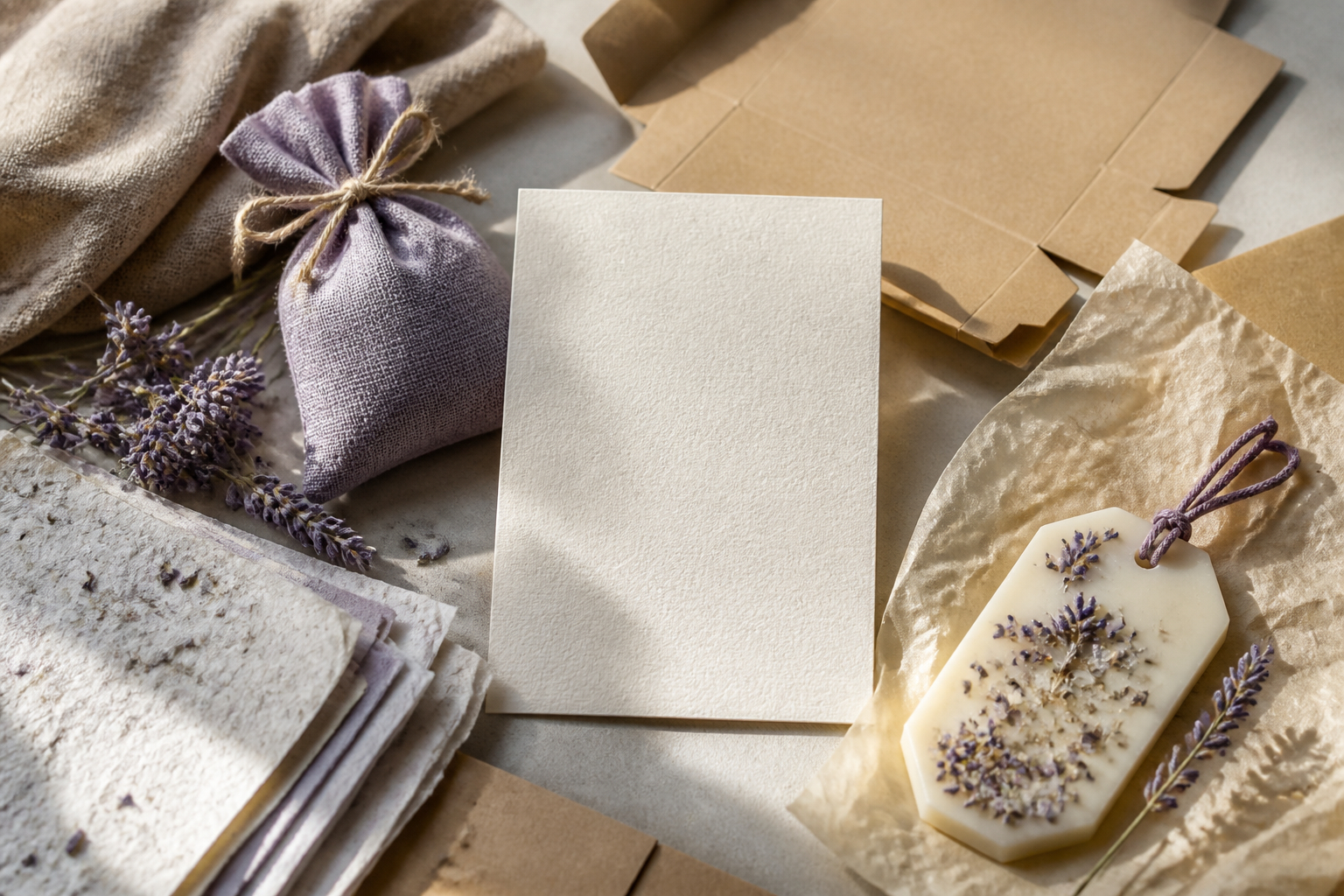 Duftkarte Duftpapier Duftsäckchen und Wachssachet für Marketingverpackungen