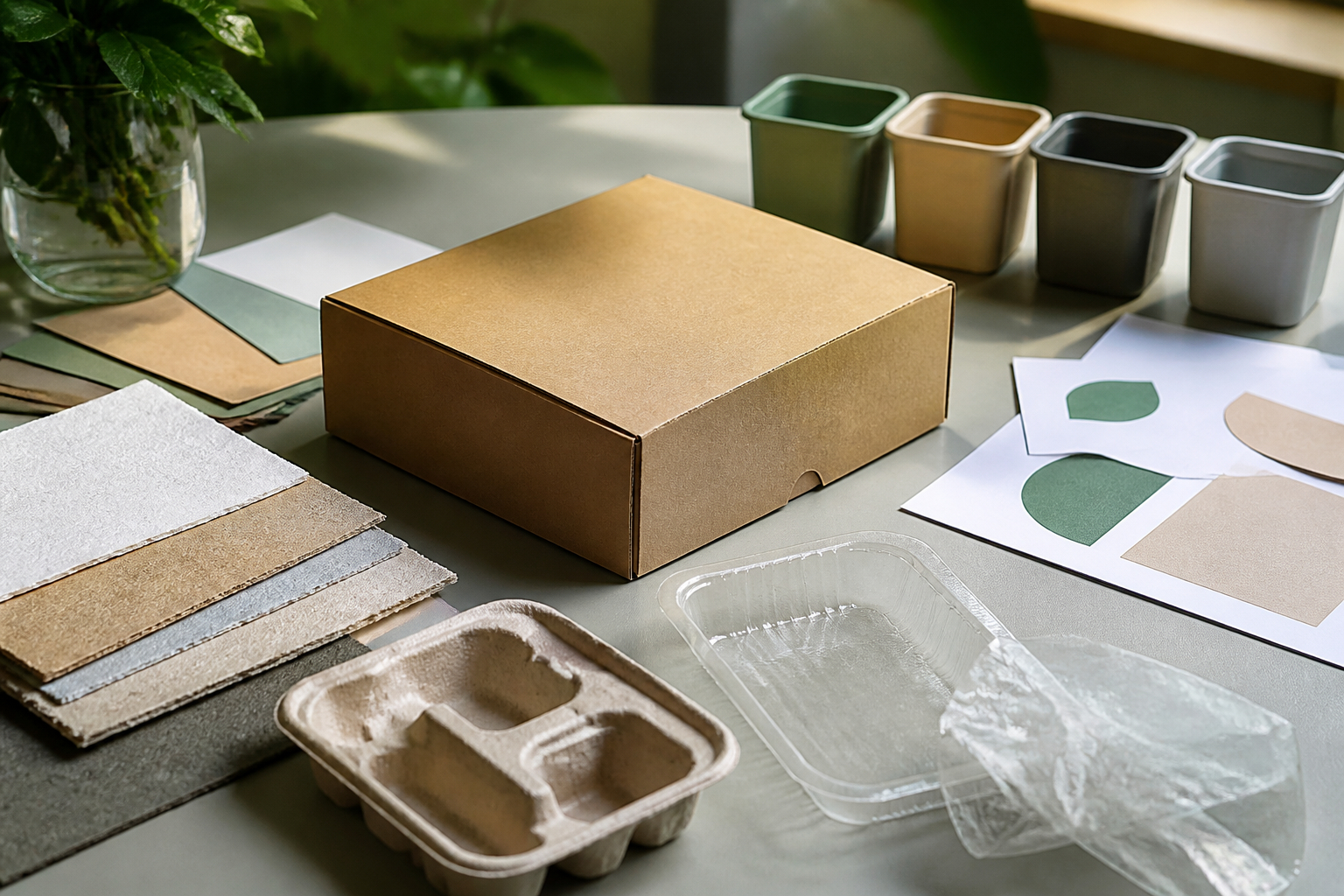 Team prüft Recyclingversprechen für eine Verpackung