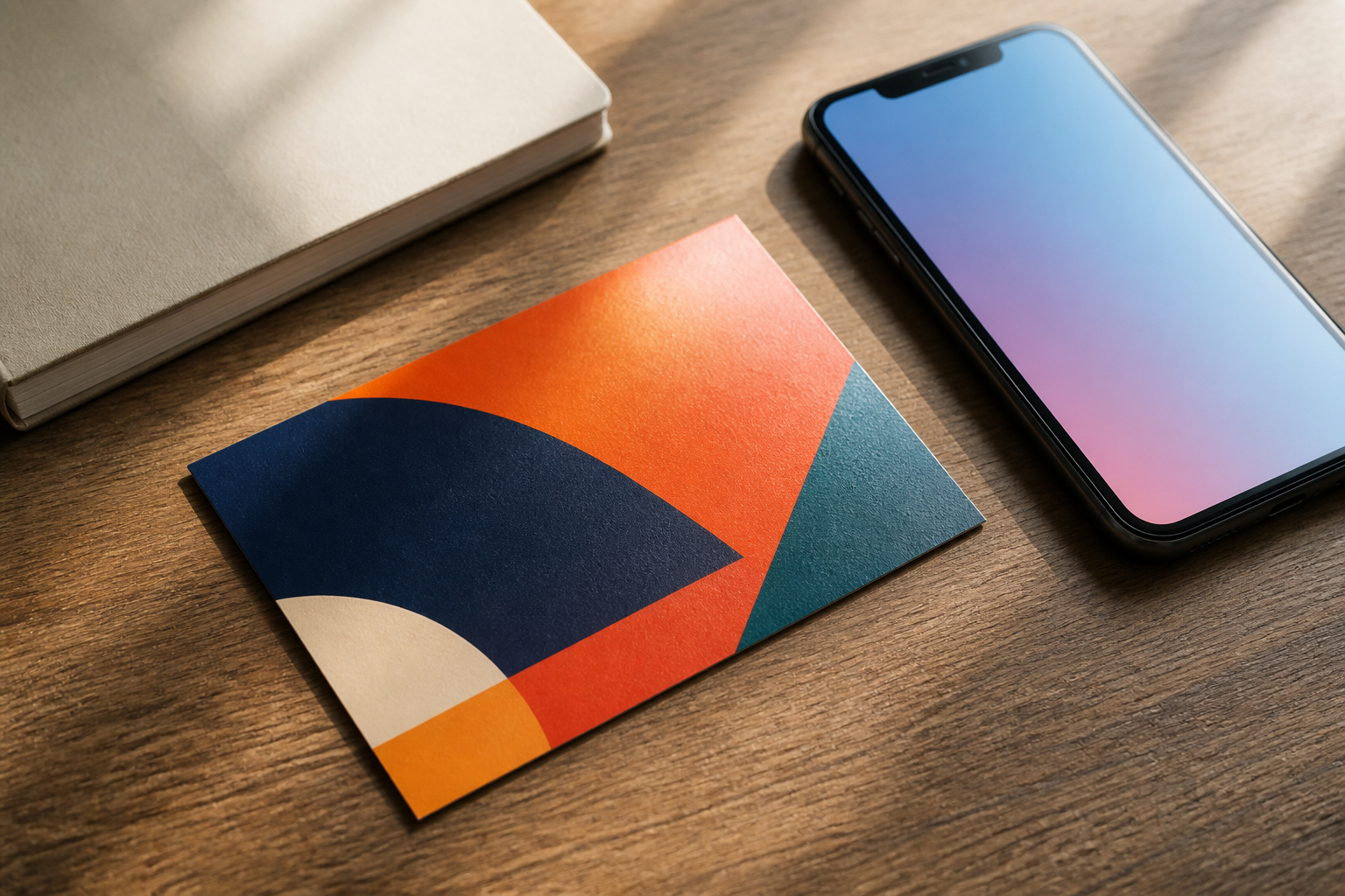Werbekarte mit Promo-Code und QR-Code zur Messung von Offline-Werbung