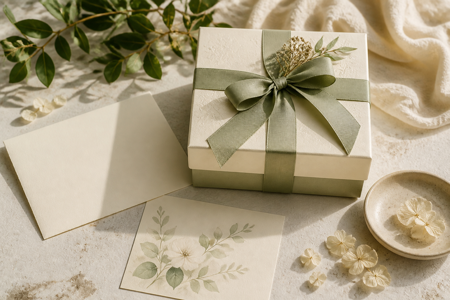 Elegante Duftkarte in einer Geschenkverpackung für Wellness und Lifestyle