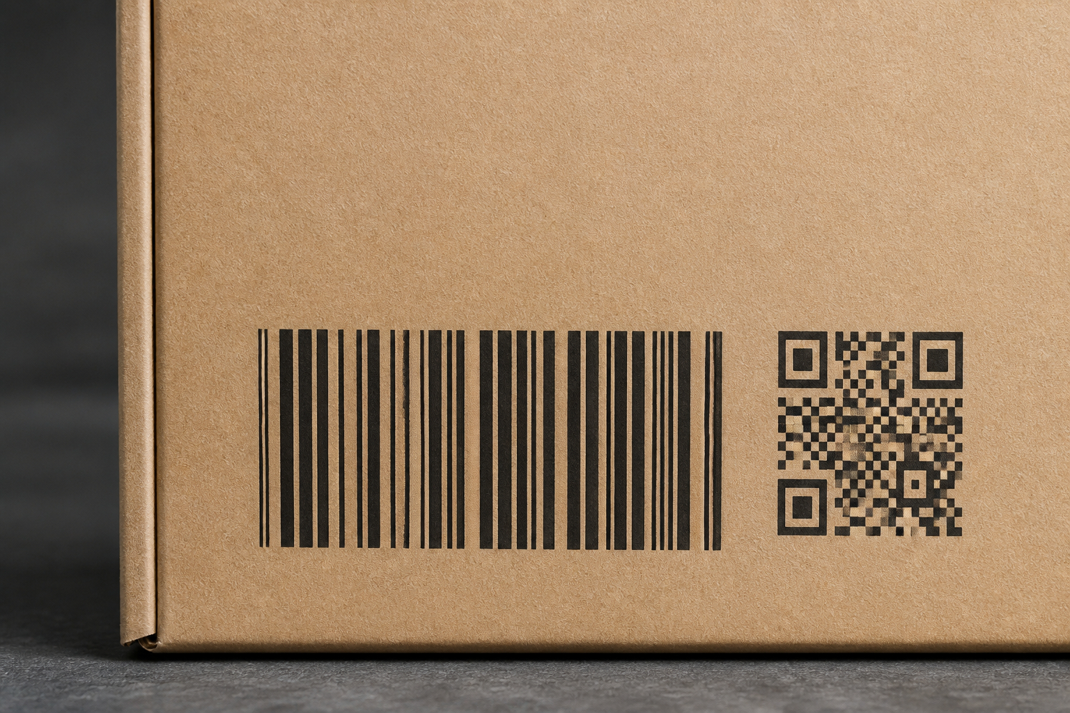 EAN-13 und QR-Code auf einer Verpackung verständlich dargestellt