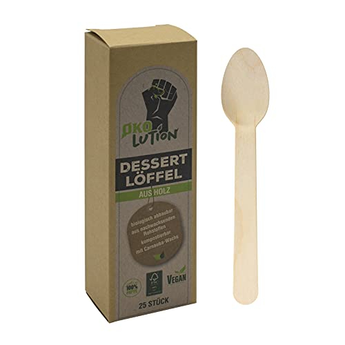 Ökolution Einweg-DESSERTLÖFFEL aus Holz