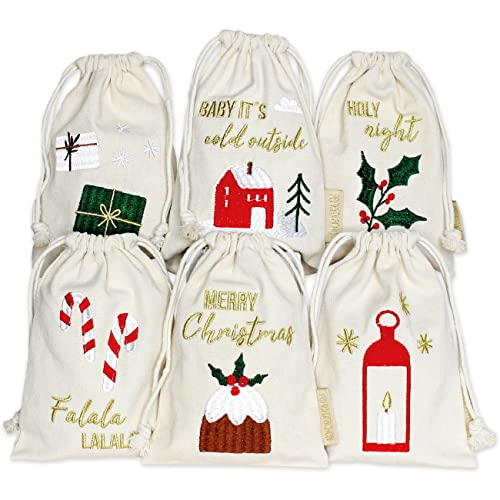Papierdrachen 6 Geschenksäckchen zu Weihnachten
