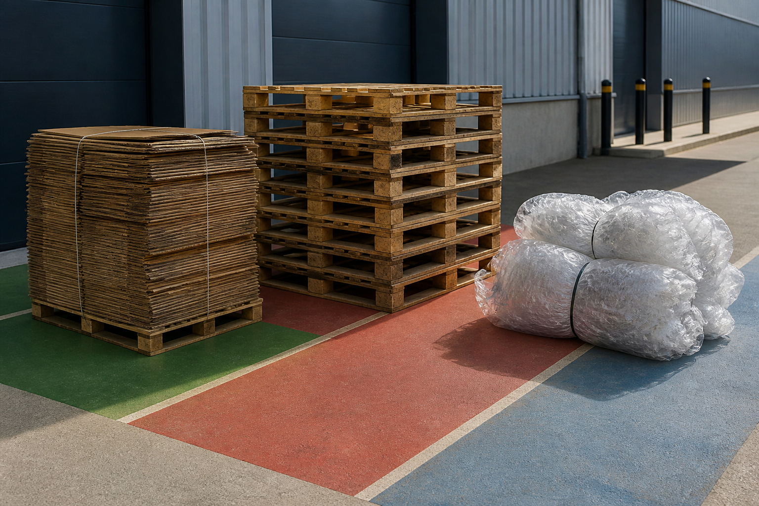 Rücknahme und Sortierung von B2B-Verpackungen im Gewerbebetrieb