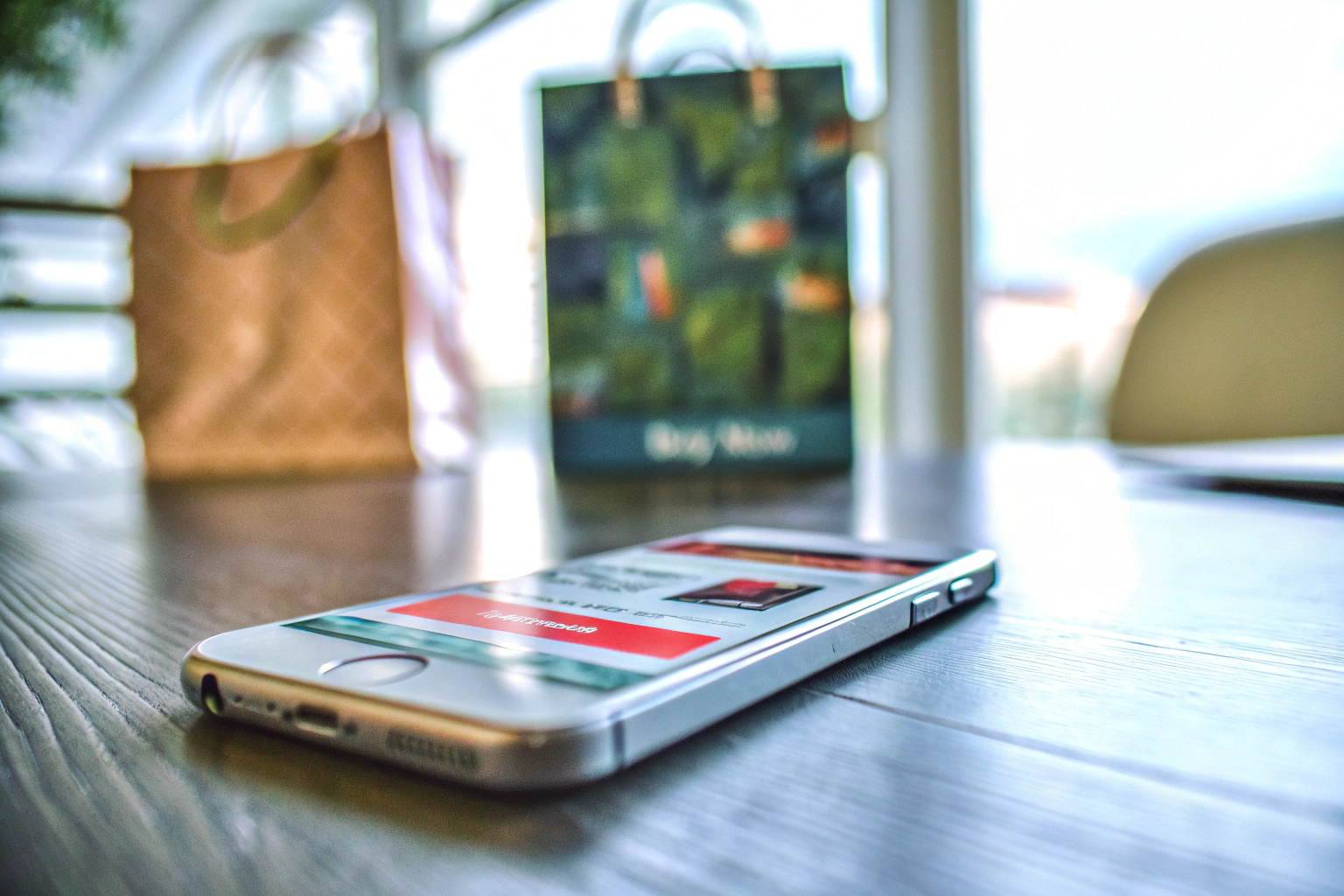 Mobile App Nutzung für Einkauf