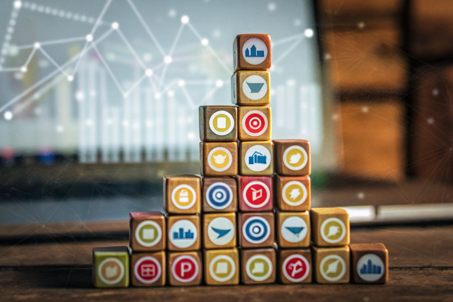 Verschiedene Social Media Icons