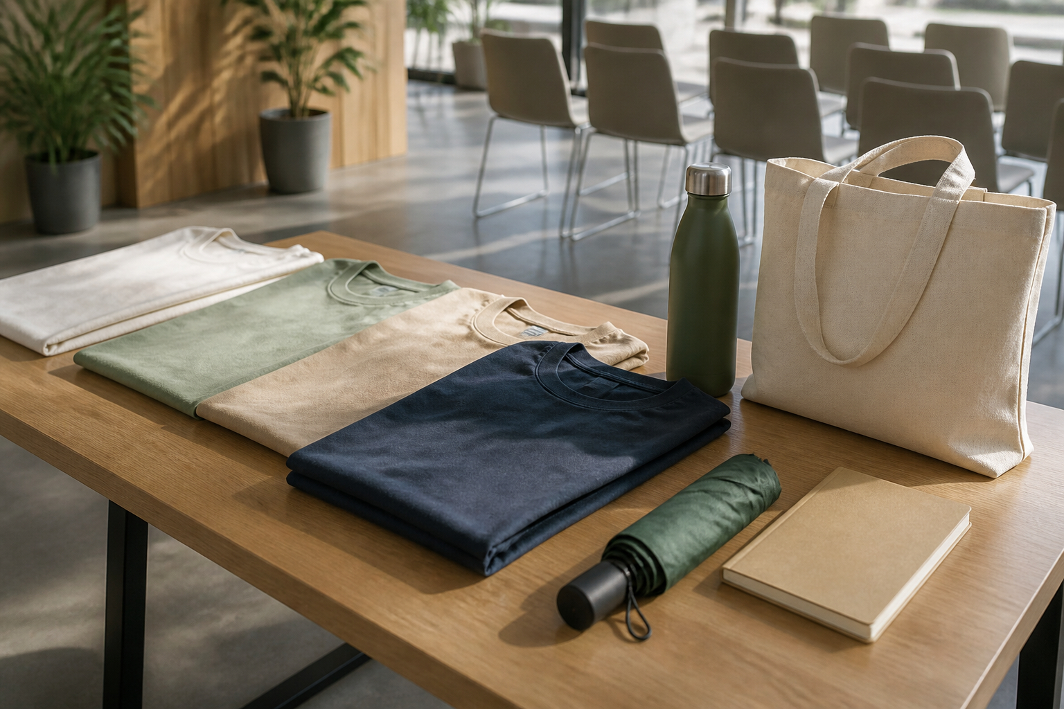 Freiwillige Auswahl von Recruiting-Giveaways bei einem Employer-Branding-Event