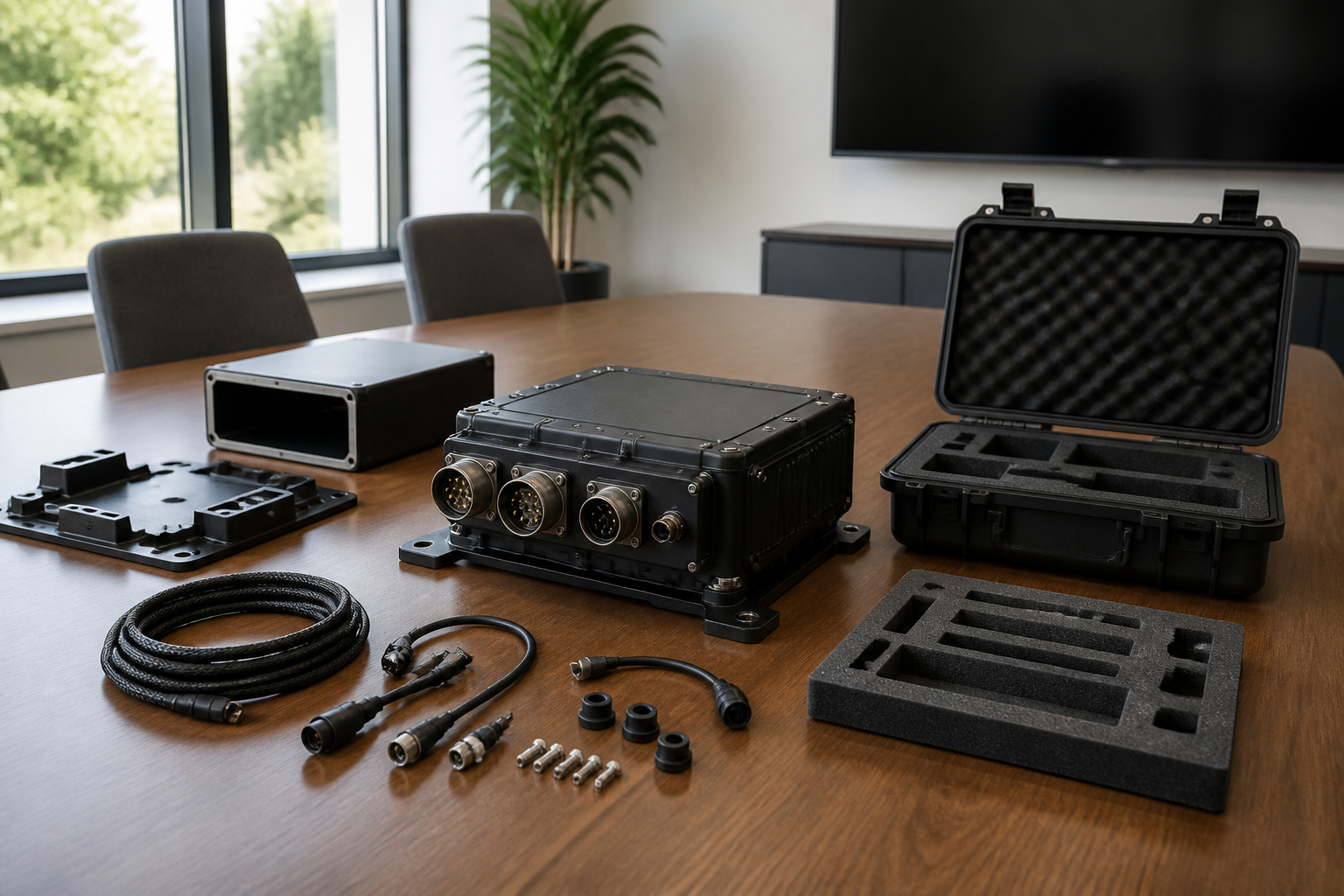 Produktvorführung mit Demo-Kit beim Kundentermin